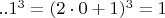 $  ..1^3   =  (2\cdot 0+1)^3  =  1 \qquad  \qquad\qquad  \qquad\qquad \qquad \qquad  \qquad  $