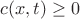 $c(x,t)\ge 0$