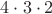 $4\cdot3\cdot2$