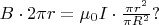 $B\cdot 2\pi r=\mu_0I\cdot \frac{\pi r^2}{\pi R^2}?$