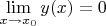 $\lim\limits_{x \to x_0}y(x) = 0$