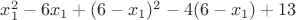 $x_1^2-6x_1+(6-x_1)^2-4(6-x_1)+13$