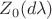 $Z_0(d\lambda)$