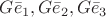 $G \bar{e}_1, G \bar{e}_2, G \bar{e}_3$