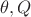 $\theta, Q$