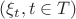 $(\xi_t,t \in T)$