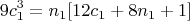 $$ 9c_{1}^3 = n_{1}[12c_{1} +8n_{1} +1]    $$
