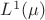 $L^1(\mu)$
