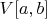 $V[a,b]$