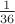 $\frac1{36}$
