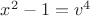 $x^2-1=v^4$