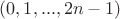 $(0,1,...,2n-1)$