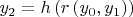 $y_2  = h\left( {r\left( {y_0,y_1} \right)} \right)$