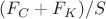 $(F_{C} + F_{K})/S$