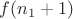 $f(n_1+1)$