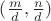 $(\frac{m}{d},\frac{n}{d})$