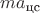 $ma_{\text{цс}}$