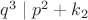 $q^3 \mid p^2+k_2$
