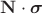 $\mathbf{N} \cdot \boldsymbol{\sigma}$