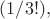 $(1/3!),$