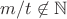 $m/t \not \in \mathbb N$