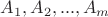$\[{A_1},{A_2},...,{A_m}\]$