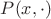 $P(x,\cdot)$