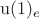 $\mathrm{u}(1)_{e}$