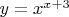$y=x^{x+3}$