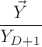 $\displaystyle \frac{\vec Y}{Y_{D+1}}$