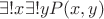 $\exists!x\exists!y P(x,y)$