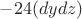 $-24(dydz)$