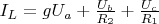 $I_L = gU_a + \frac{U_b}{R_2} + \frac{U_c}{R_1}$