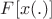 $F[x(.)]$