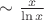 $\sim\frac{x}{\ln x}$