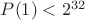 $P(1)<2^{32}$
