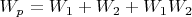 $W_p=W_1+W_2+W_1W_2$