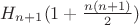 $H_{n+1}(1 + \frac{n(n+1)}{2})$