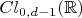 $Cl_{0,d-1}(\mathbb R)$