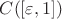 $C([\varepsilon,1])$