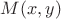 $M (x, y)$