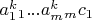 $a_1^k_1...a_m^k_m c_1$