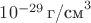 $10^{-29} \, \text{г/см}^3$ $10^{-29} \, \text{г/см}^3$