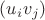 $(u_i v_j)$