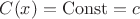 $C(x) = \mathrm{Const} = c$