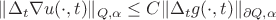 $\|\Delta_t \nabla u(\cdot,t)\|_{Q,\alpha}\le C$\|\Delta_t g(\cdot,t)\|_{\partial Q,\alpha}$ $\|\Delta_t \nabla u(\cdot,t)\|_{Q,\alpha}\le C$\|\Delta_t g(\cdot,t)\|_{\partial Q,\alpha}$