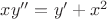 $xy''=y'+x^2$