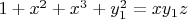$1+x^2+x^3+y_1^2=xy_1z$