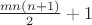 $\frac{mn(n+1)}{2}+1$