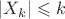 $|X_k|\leqslant k$